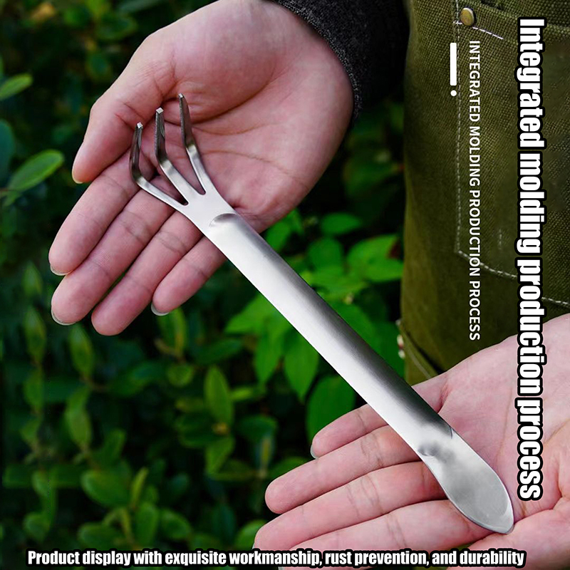Bonsai Garden Tree - 1Pc Stainless Steel Root Rake 3-Prong