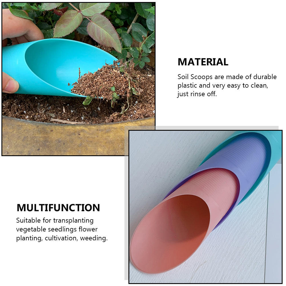 Soil Scoop Tool - 9Pcs Bonsai Soil Scoops Plastic Small