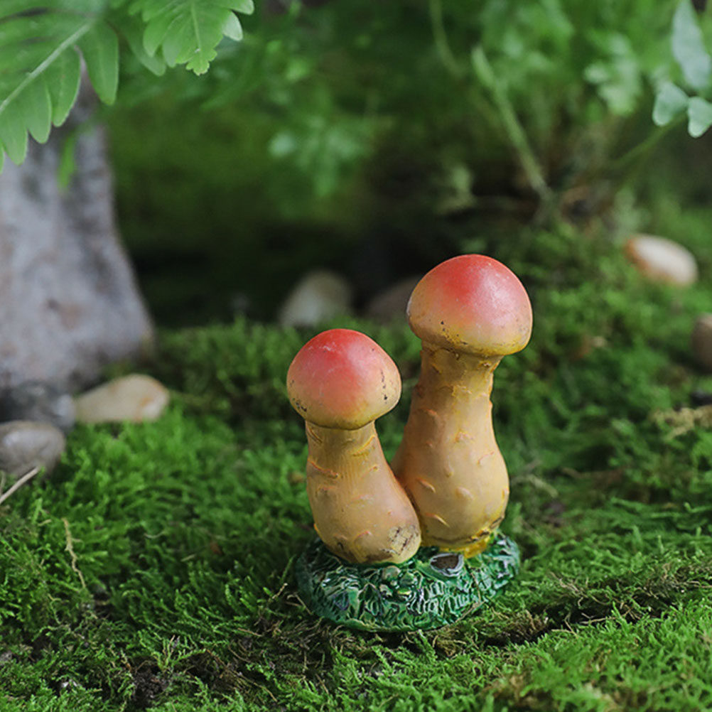 Bonsai Garden Mini - 3pcs Miniature Mushroom Decor Resin Crafts