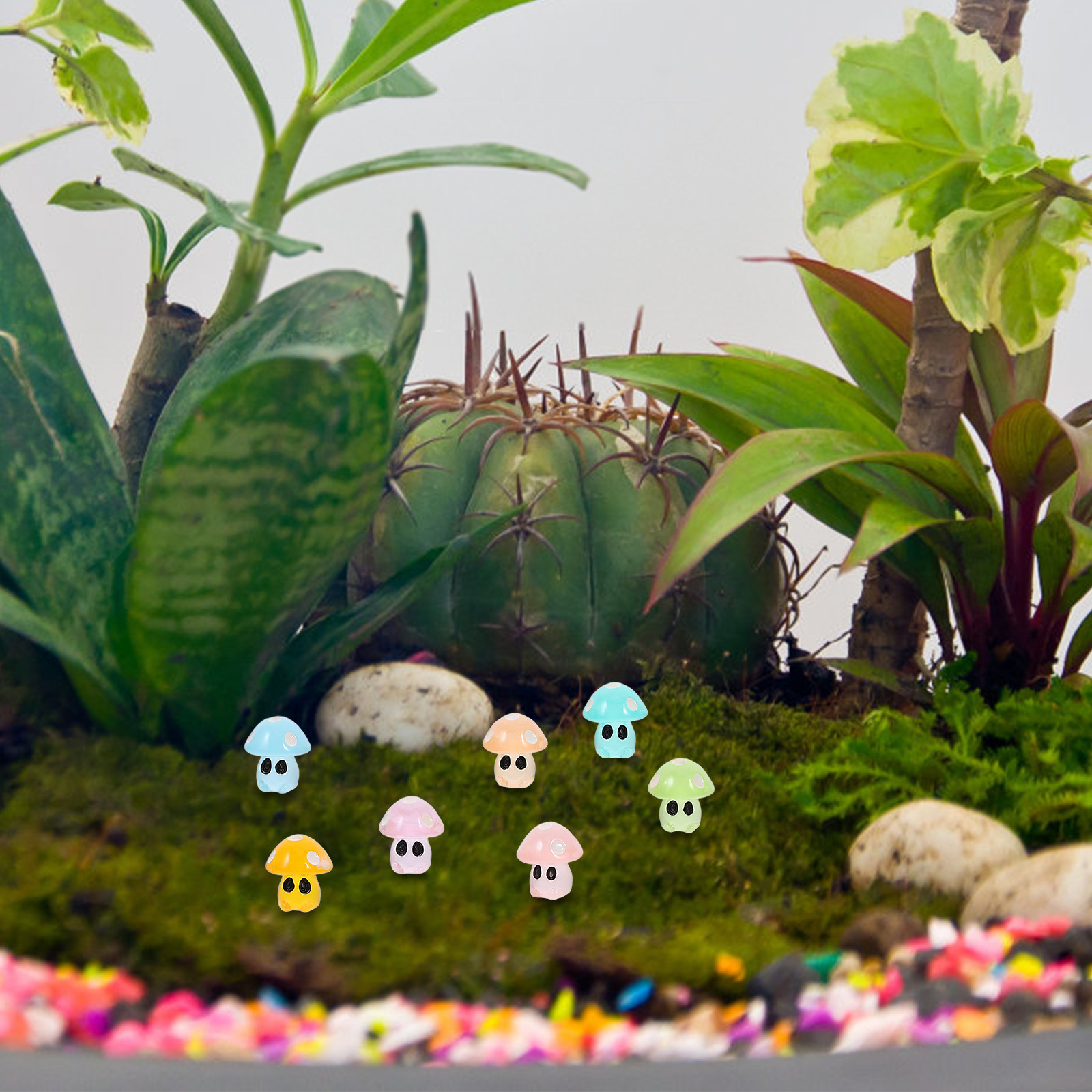 Bonsai Garden Mini - 35Pcs Night Glow Mushroom Ornaments Premium