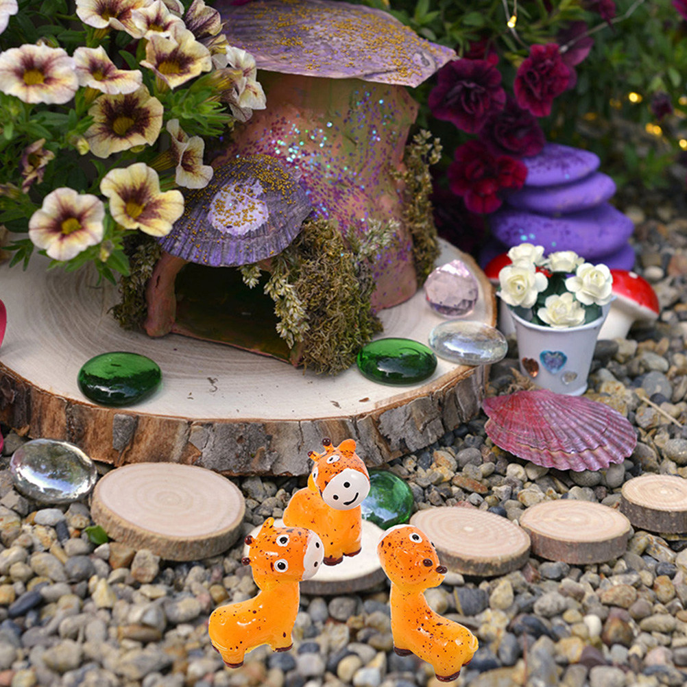 Bonsai Garden Mini - 10Pcs Resin Mini Deer Figurines for