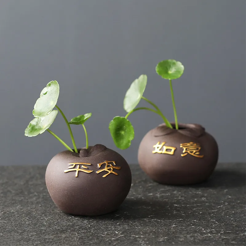 Creative Purple Clay Tea Pet F - Bonsai Garden Mini のレビューと価格
