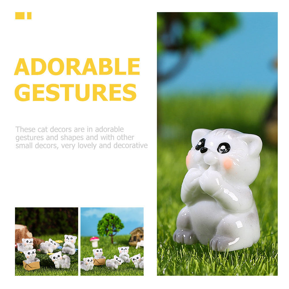 15Pcs Premium Resin Mini Cat S - Bonsai Garden Landscape Design のレビューと価格