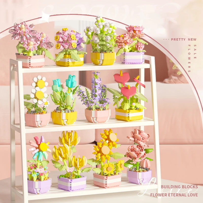 Flower Succulents Building Blo - Bonsai Garden Pot のレビューと価格