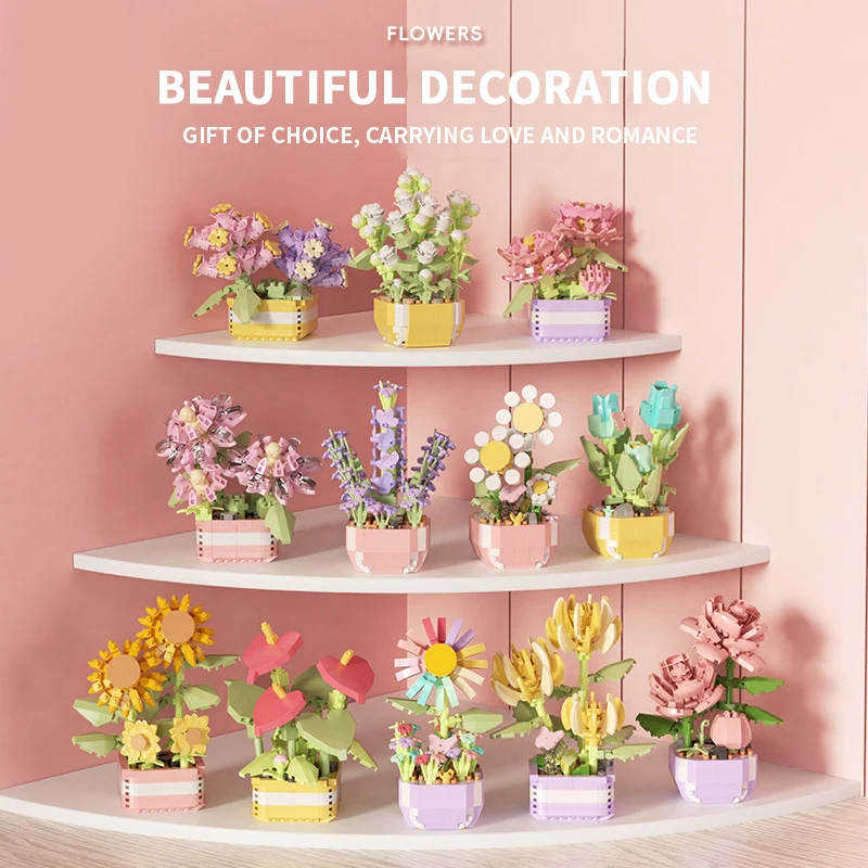 Flower Succulents Building Blo - Bonsai Garden Pot のレビューと価格