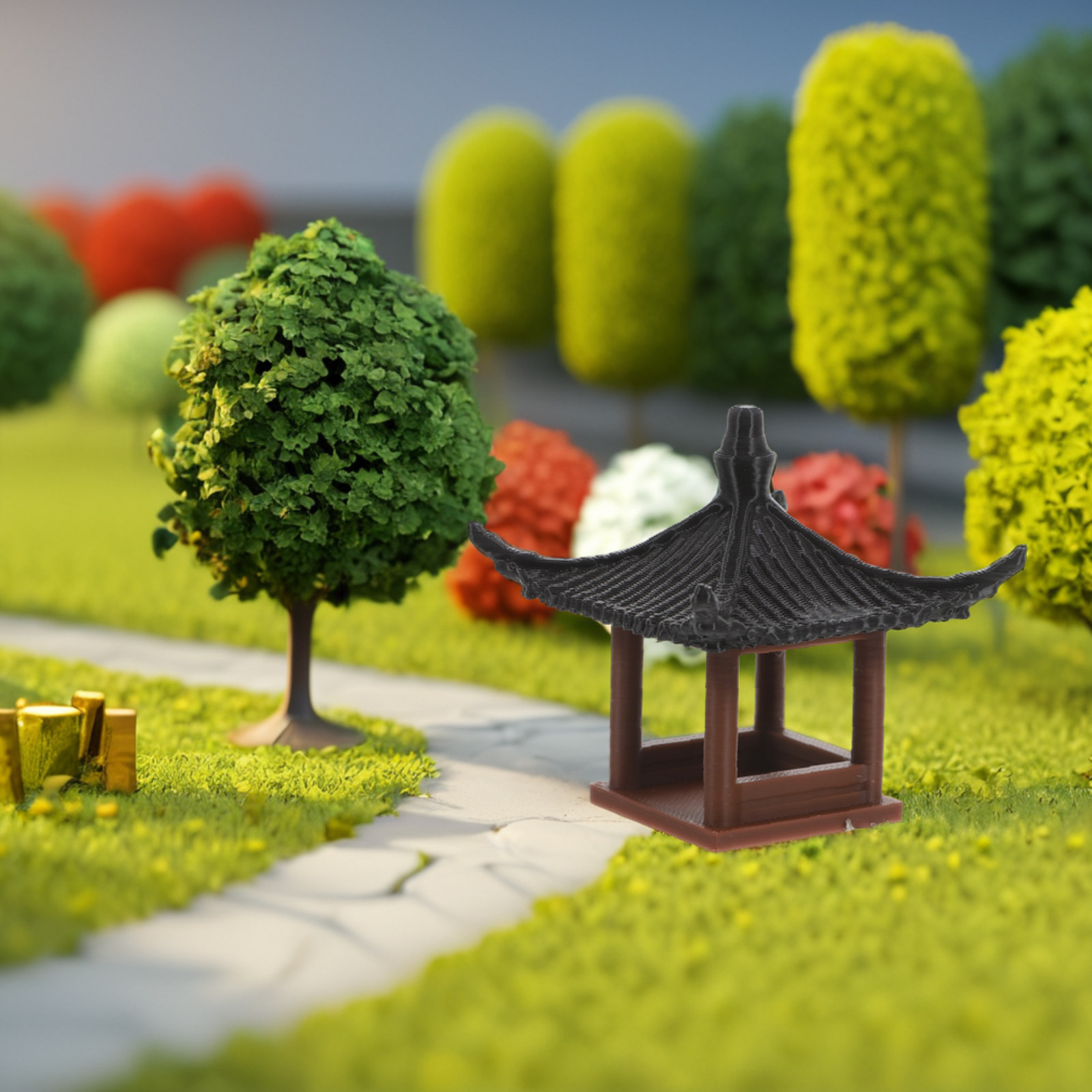 Miniature Pavilion Micro Lands - Bonsai Garden Landscape Design のレビューと価格