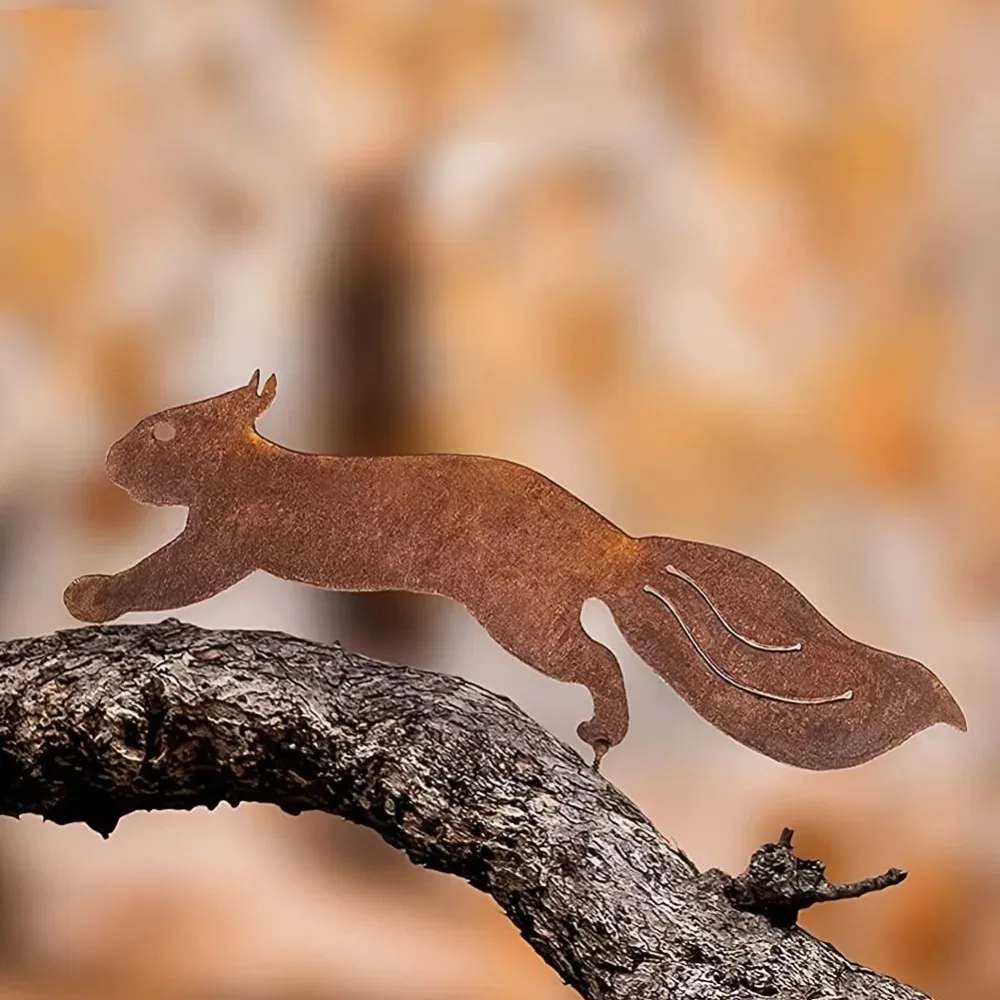 Creative Metal Squirrel Silhou - Bonsai Garden Tree のレビューと価格