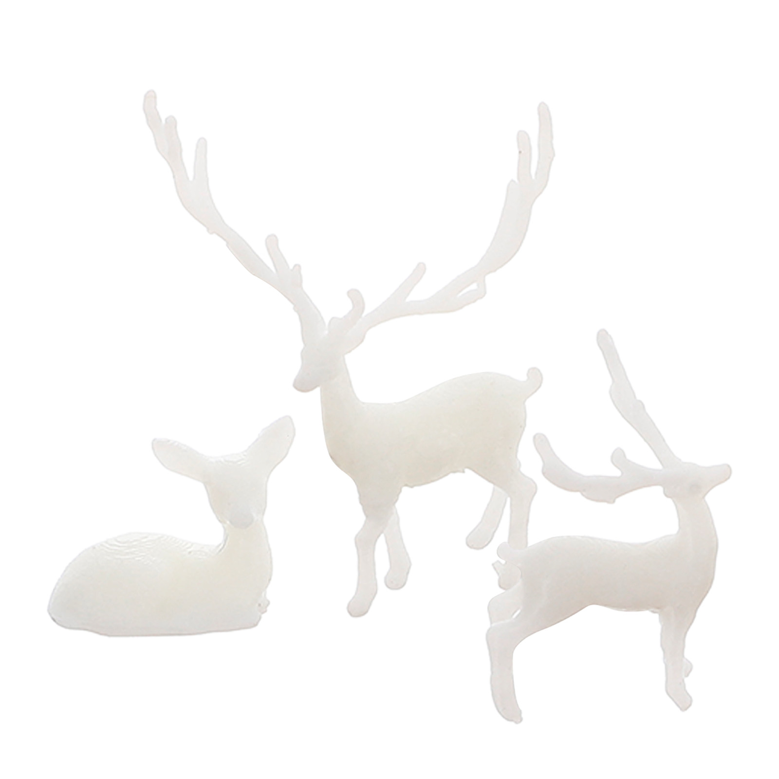 3Pcs Mini Elk Statue Resin Elk - Bonsai Garden Mini のレビューと価格