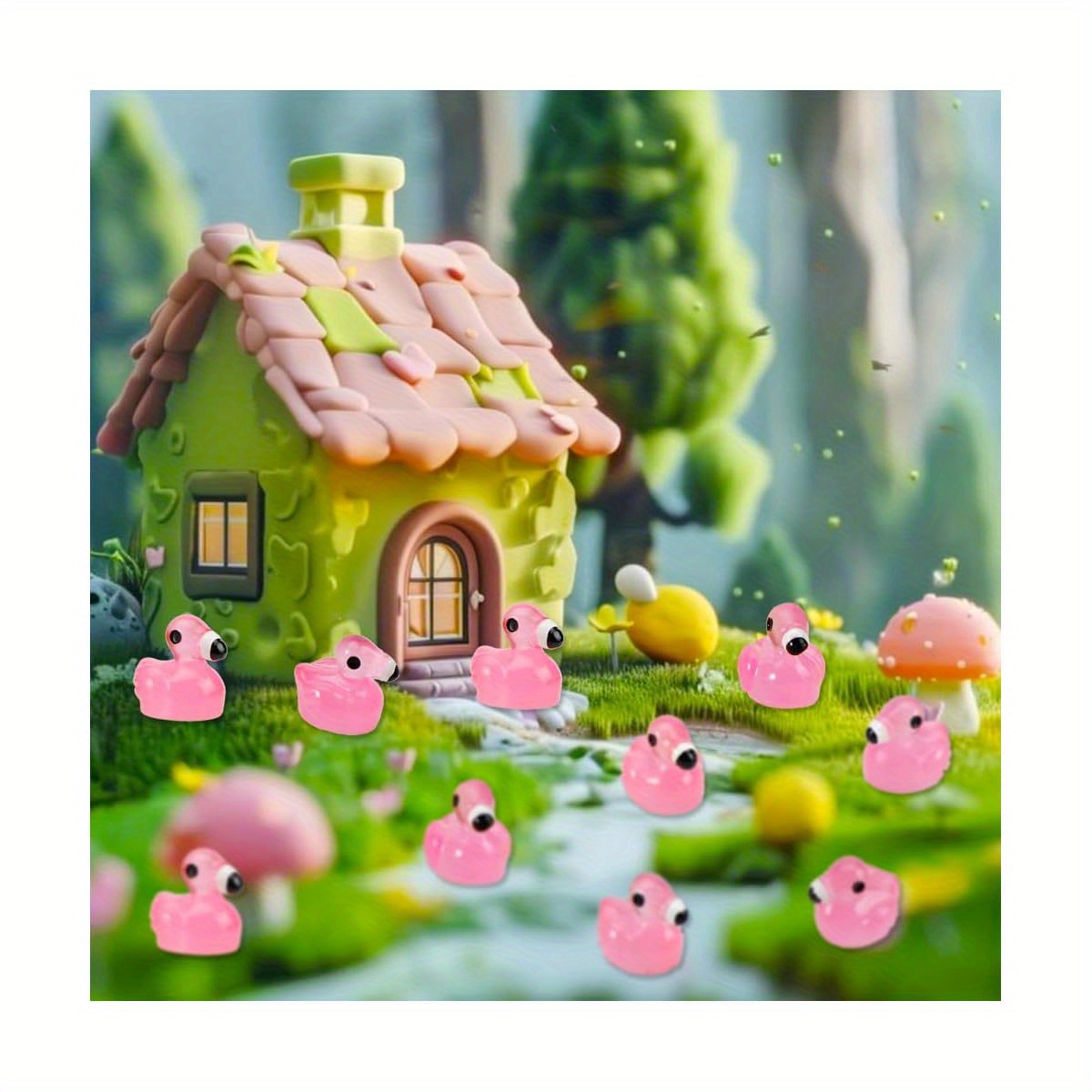 20Pcs luminous pink flamingo - - Bonsai Garden Landscape Design のレビューと価格