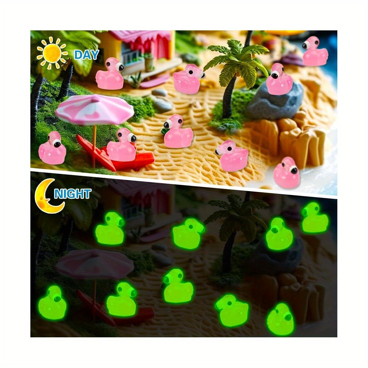 20Pcs luminous pink flamingo - - Bonsai Garden Landscape Design のレビューと価格