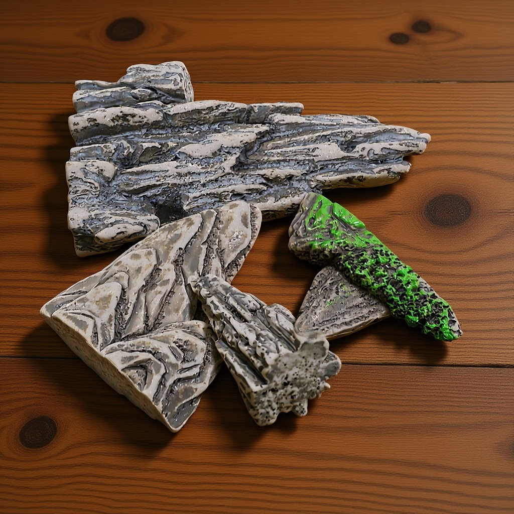 4Pcs Miniature Rockery Decor S - Bonsai Garden Landscape Design のレビューと価格