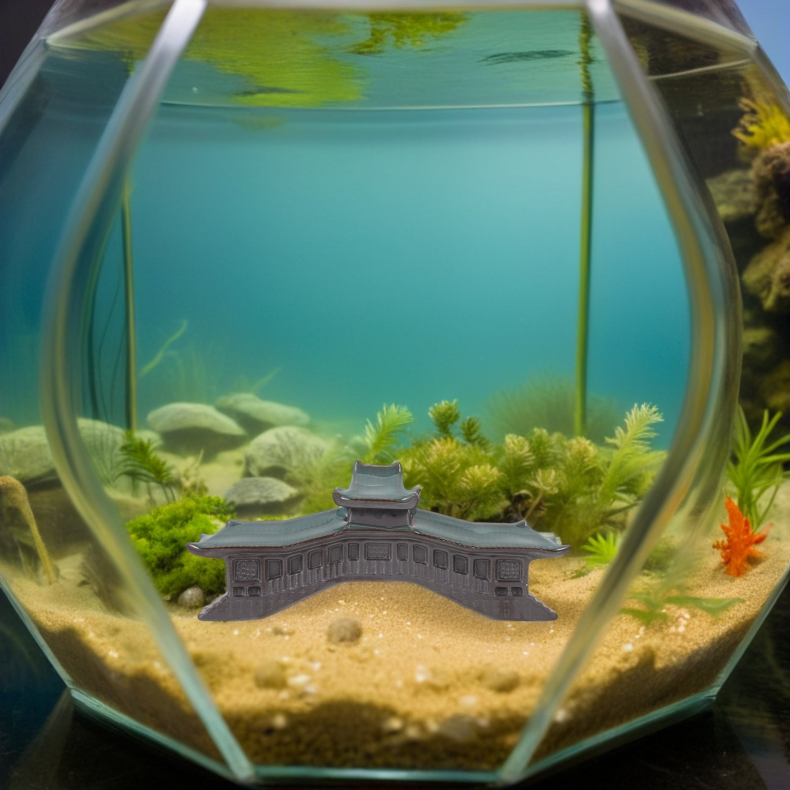 Miniature Bridge Aquarium Orna - Bonsai Garden Landscape Design のレビューと価格