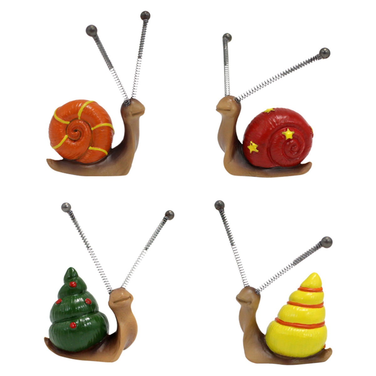4pcs, Mini Snail Sculpture Bon - Bonsai Garden Mini のレビューと価格