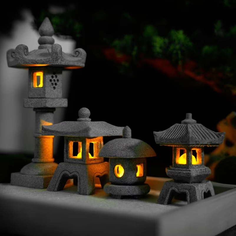 Mini Pagoda Lantern Light Gard - Bonsai Garden Mini のレビューと価格