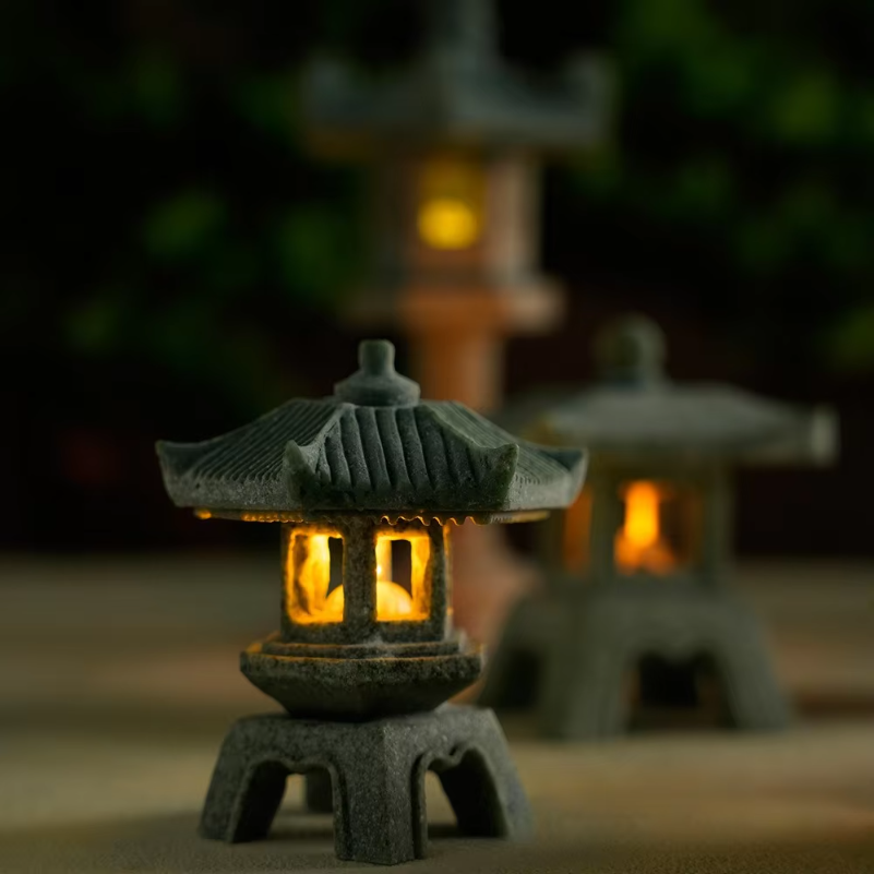 Mini Pagoda Lantern Light Gard - Bonsai Garden Mini のレビューと価格