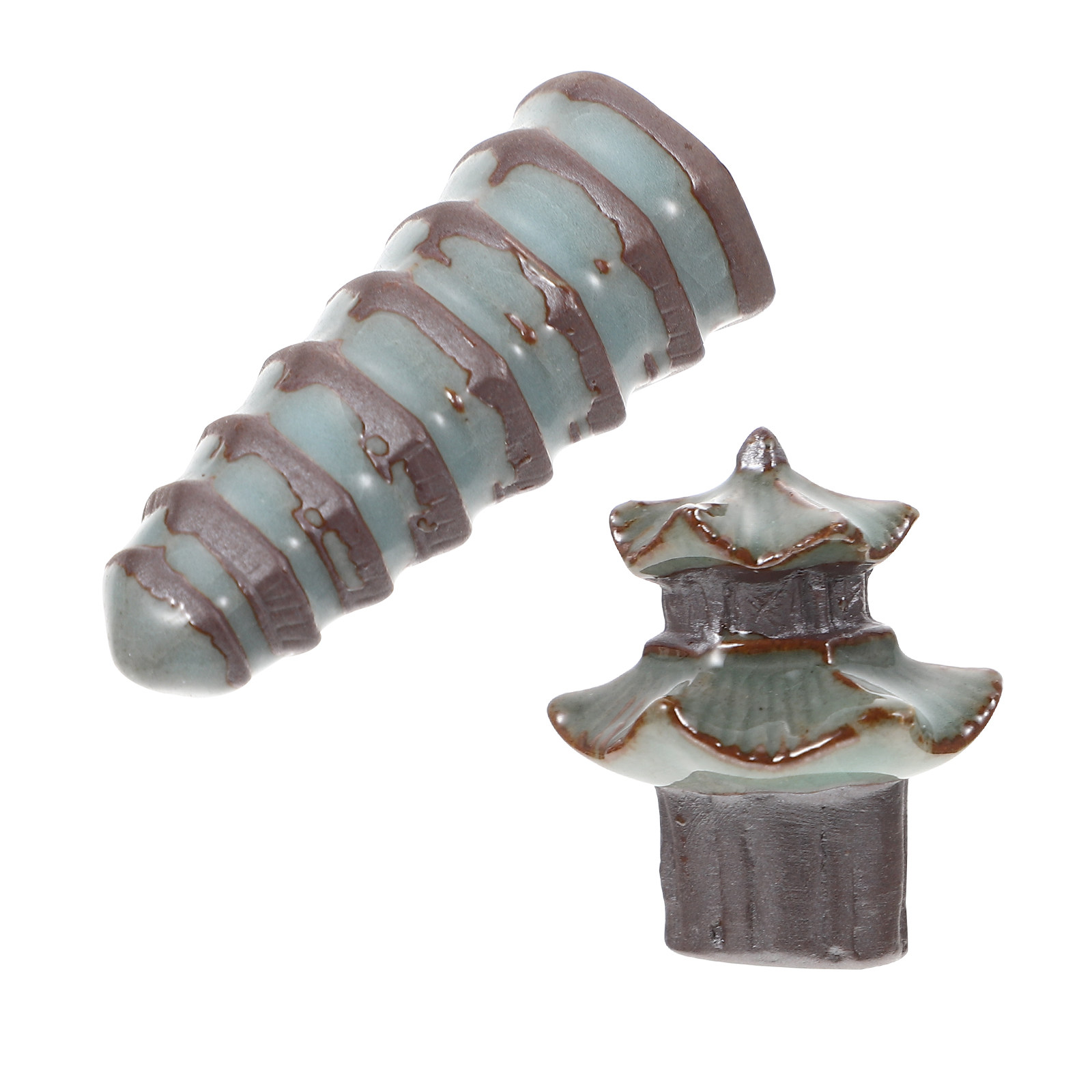 2Pcs Ceramic Flowerpot Decor B - Bonsai Garden Landscape Design のレビューと価格