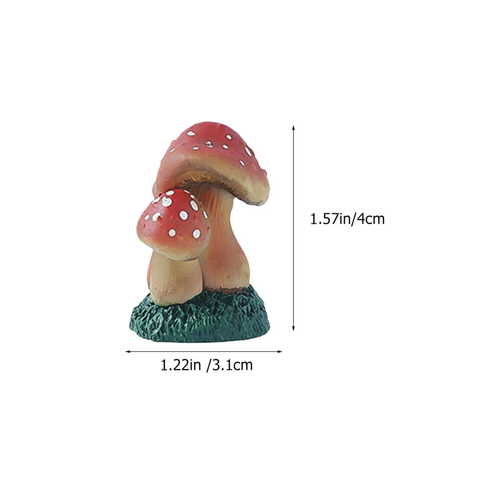 3pcs Miniature Mushroom Decor  - Bonsai Garden Mini のレビューと価格