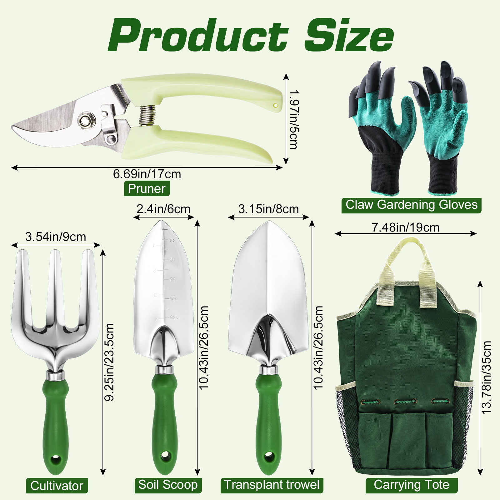 Goture Gardening Tools Set Inc - Soil Scoop Tool のレビューと価格