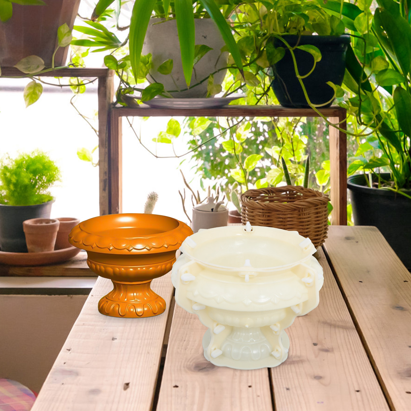 Reusable Concrete Flower Pot M - Bonsai Garden Pot のレビューと価格