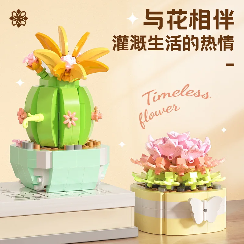 Flower Succulents Building Blo - Bonsai Garden Pot のレビューと価格