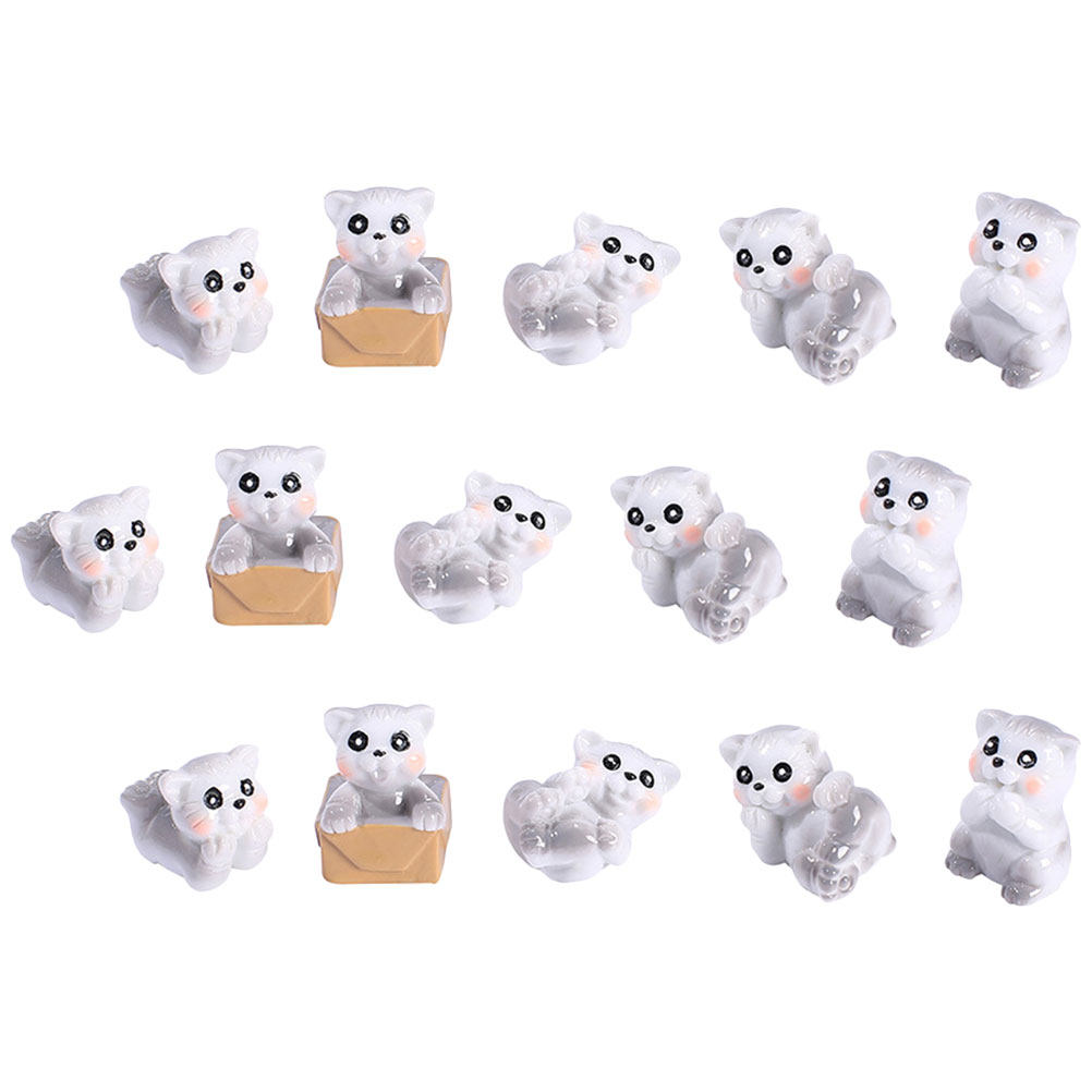 15Pcs Premium Resin Mini Cat S - Bonsai Garden Landscape Design のレビューと価格