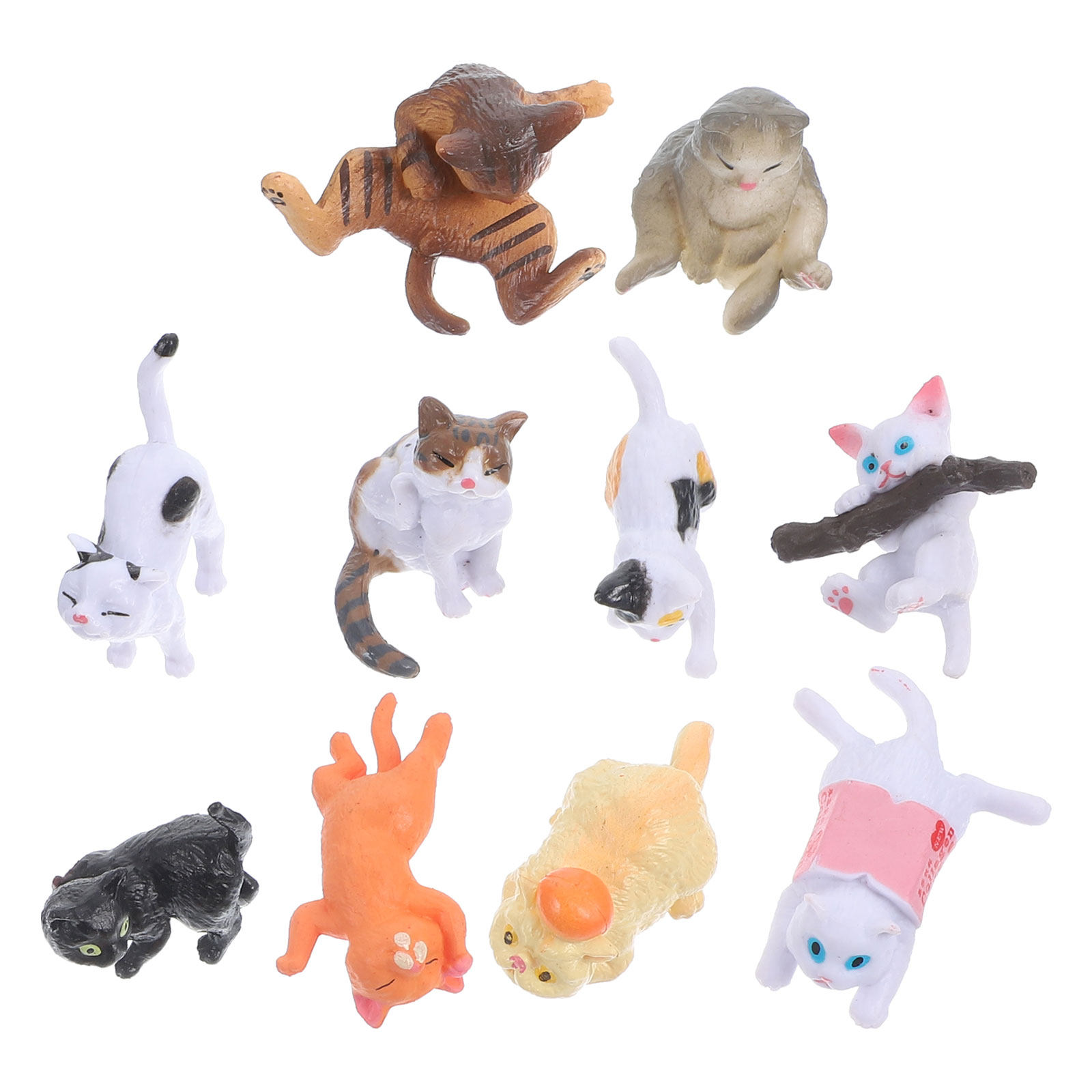 10Pcs Mini Cat Decorations Sma - Bonsai Garden Landscape Design のレビューと価格