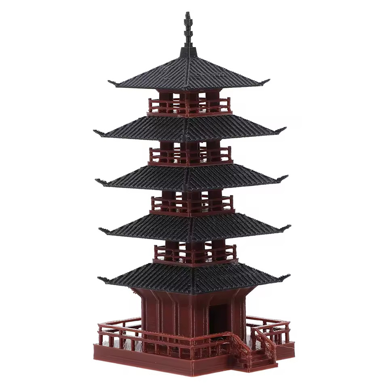 🛒1Pc Mini Pagoda Statue Chines - Bonsai Garden Mini のレビューと価格