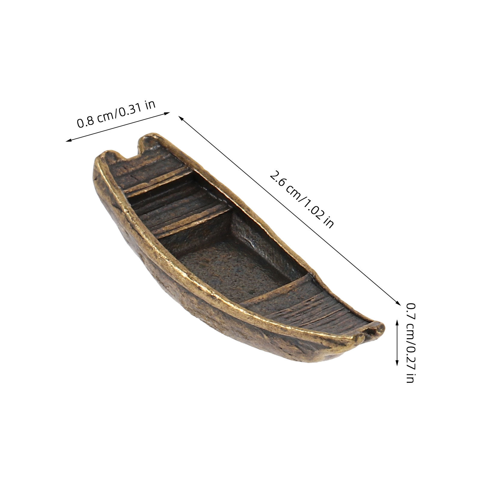 Miniature Copper Alloy Boat Or - Bonsai Garden Landscape Design のレビューと価格