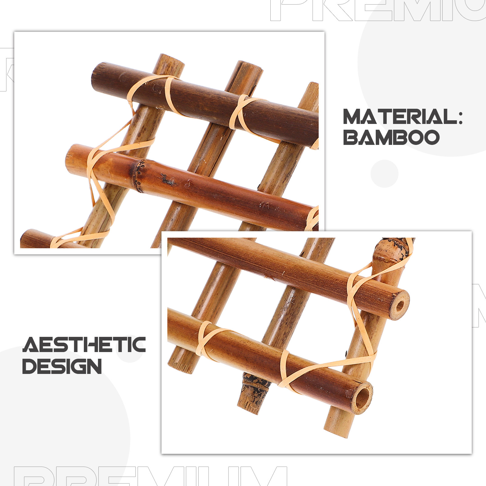 2Pcs Bamboo Fence Mini Garden  - Bonsai Garden Landscape Design のレビューと価格