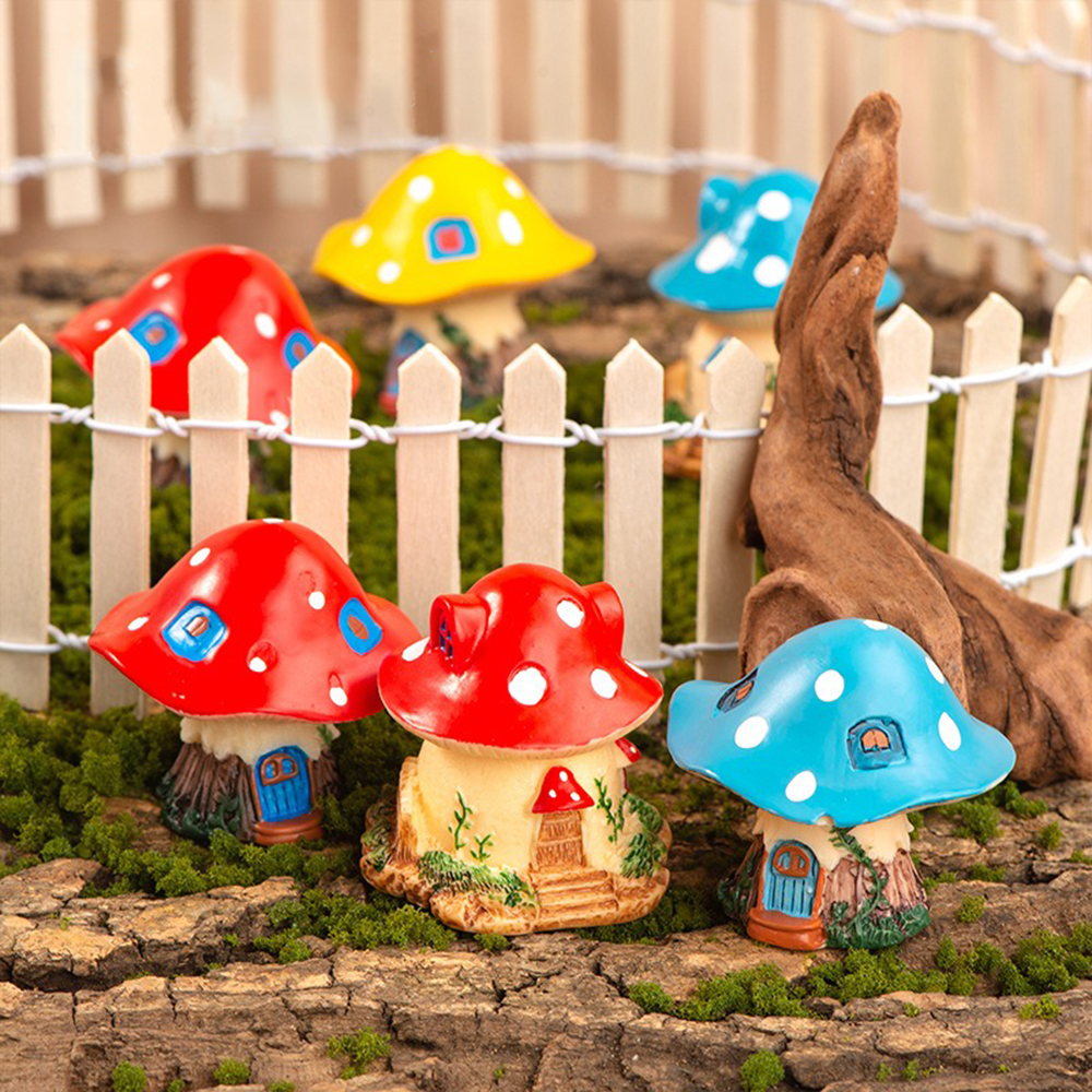 Mini Mushroom Ornaments Garden - Bonsai Garden Mini のレビューと価格