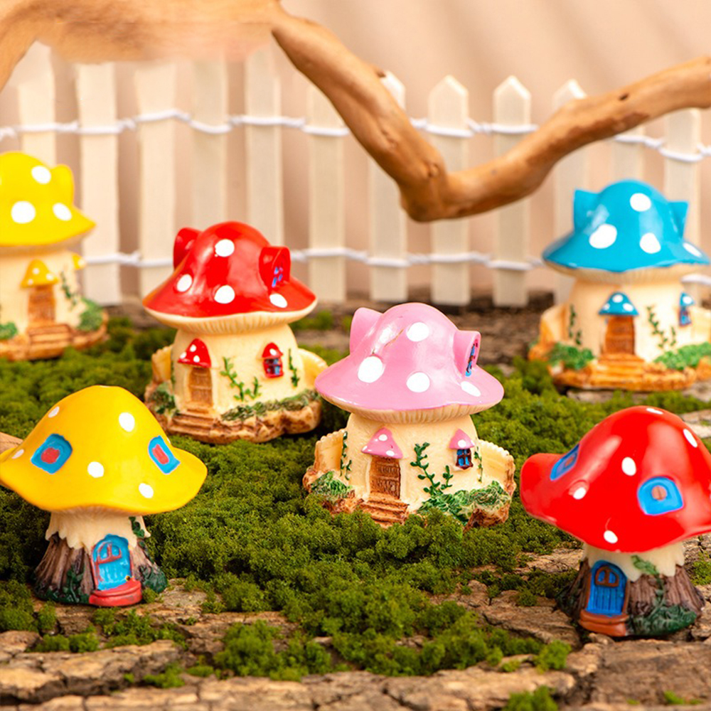 Mini Mushroom Ornaments Garden - Bonsai Garden Mini のレビューと価格