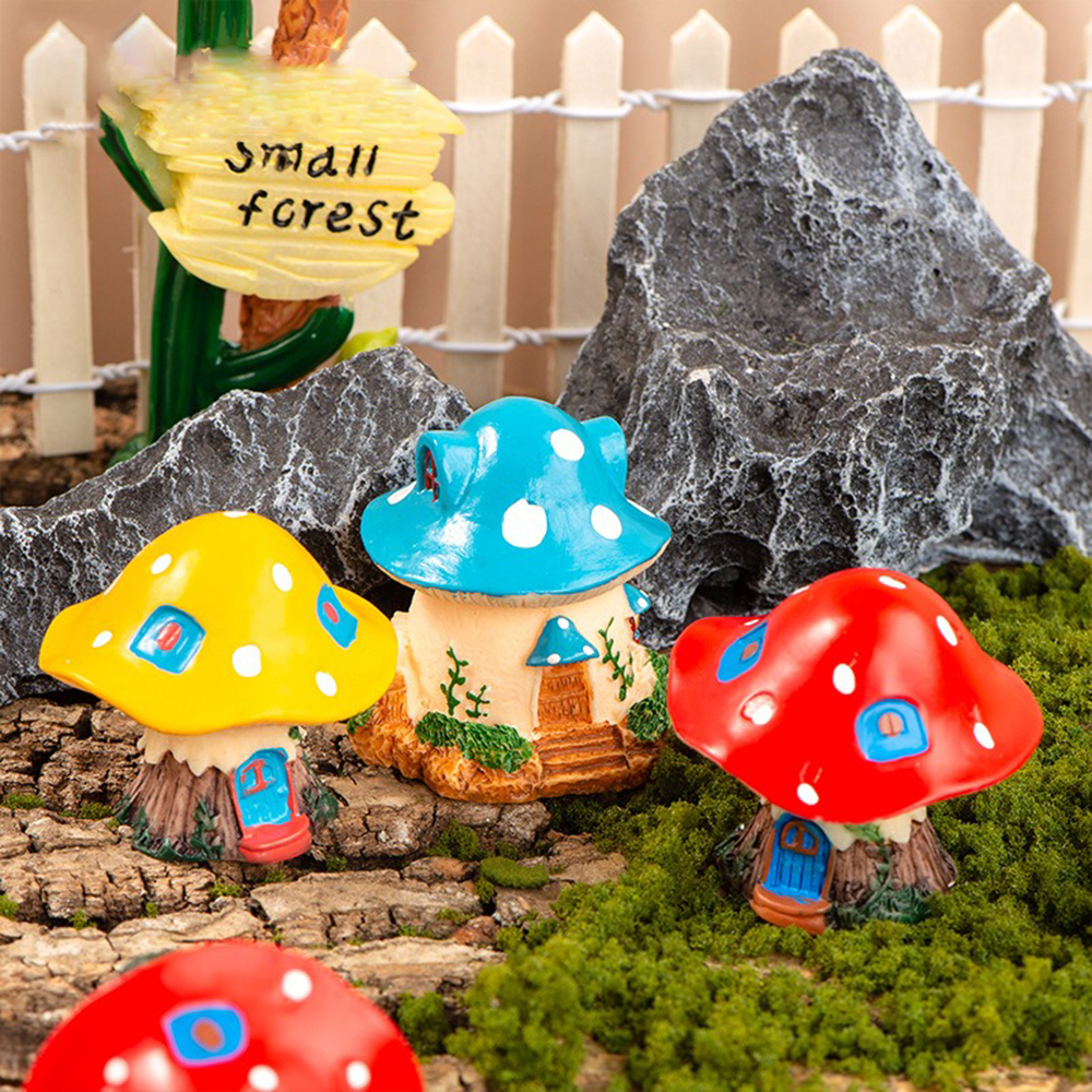 Mini Mushroom Ornaments Garden - Bonsai Garden Mini のレビューと価格