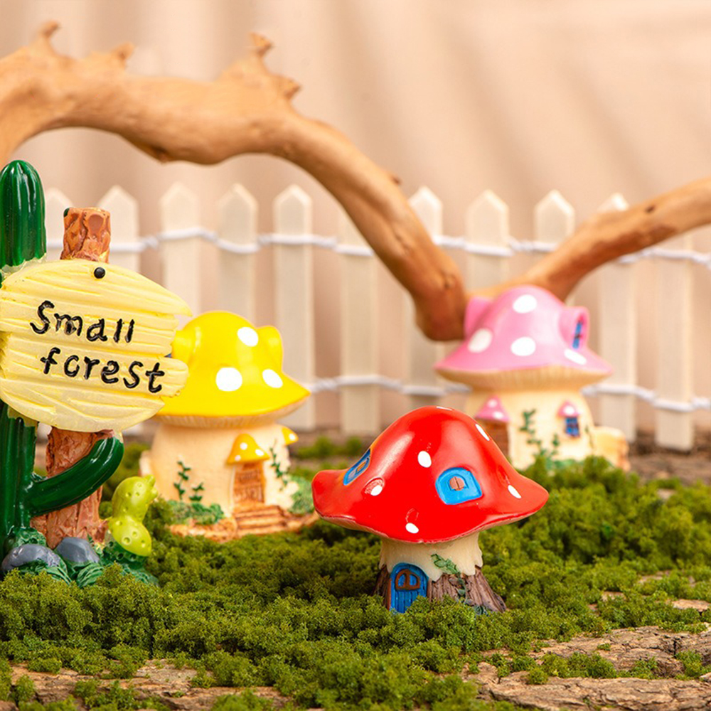 Mini Mushroom Ornaments Garden - Bonsai Garden Mini のレビューと価格