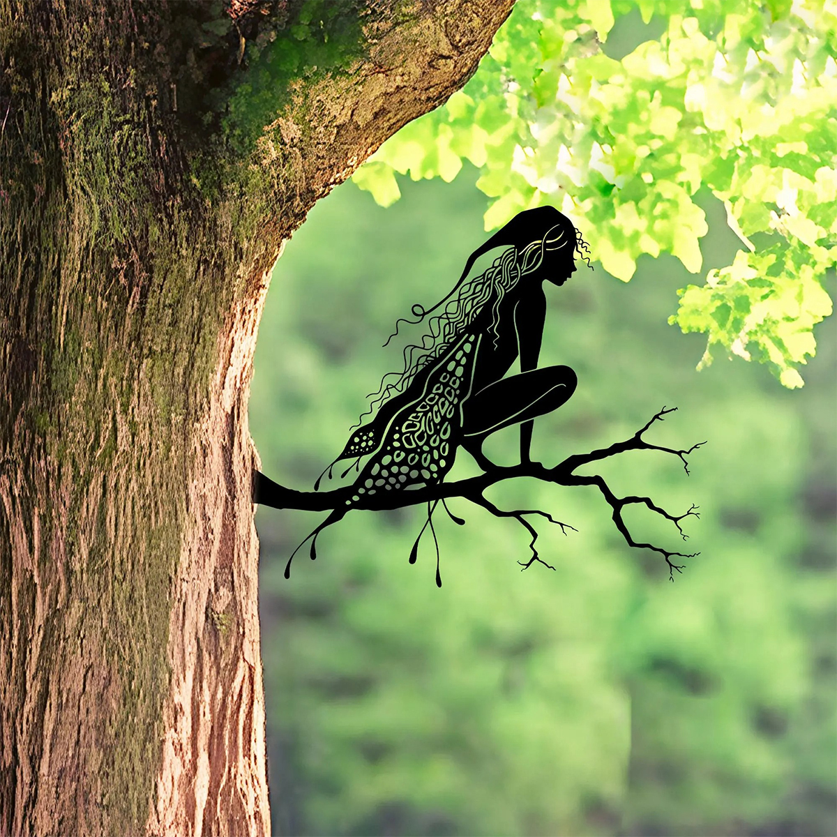 Fairy Silhouette Metal Ornamen - Bonsai Garden Tree のレビューと価格